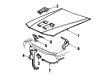 1988 Ford Thunderbird Hood Diagram - E7SZ-16612-B