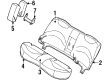 2000 Ford Crown Victoria Seat Cushion Diagram - F6AZ54600A88AA