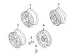 Ford Taurus X Spare Wheel Diagram - 8F9Z-1007-A