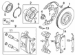 2022 Ford Maverick Brake Backing Plate Diagram - LX6Z-2K004-EA