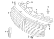 Lincoln Grille Diagram - 7L7Z-8200-A