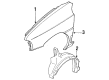 Ford Festiva Fender Diagram - FOBZ16005A