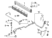 Lincoln Navigator Automatic Transmission Oil Cooler Line Diagram - 9L3Z-7B028-F