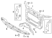 2013 Ford Edge Radiator Support Diagram - CT4Z-16138-A