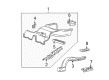 2002 Lincoln LS Exhaust Heat Shield Diagram - XW4Z-5411430-AA