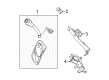 2007 Mercury Grand Marquis Shift Cable Diagram - 6W3Z-7E395-A
