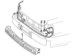 1997 Lincoln Town Car Bumper Reflector Diagram - F5VY-54424B66-A