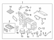 2011 Lincoln MKX Blend Door Actuator Diagram - 7T4Z-19E616-C