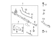 Ford Fusion Rack And Pinion Diagram - AE5Z-3504-A