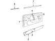 1991 Mercury Capri Weather Strip Diagram - E9JY7621457B