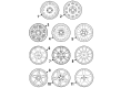 1988 Ford Tempo Lug Nuts Diagram - E83Z-1012-A