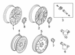 2023 Lincoln Aviator Wheel Cover Diagram - LC5Z-1130-A