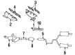 1996 Lincoln Continental Exhaust Pipe Diagram - F5OY-5G203-A