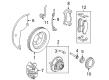 2003 Ford Explorer Brake Backing Plate Diagram - 1L2Z-2K004-AB