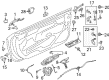 2021 Ford Transit-250 Front Door Striker Diagram - GK4Z-6122008-A