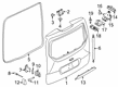 2019 Ford Transit Connect Door Handle Diagram - DT1Z-5843400-AB