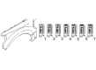 Ford F-350 Super Duty Emblem Diagram - HC3Z-16720-BC