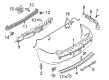 Ford Flex Bumper Diagram - 8A8Z-17K835-BPTM