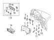 Ford Explorer Instrument Panel Light Bulb Diagram - F7LZ-13B765-BA