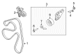 2013 Lincoln MKS Drive Belt Diagram - DE9Z-8620-A