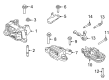 2022 Ford Escape Motor And Transmission Mount Diagram - LX6Z-6068-B