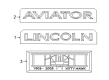 2003 Lincoln Aviator Emblem Diagram - 3C5Z-7842528-BA