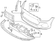 2024 Ford Mustang Bumper Diagram - PR3Z-17D957-BAPTM