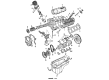 1990 Ford E-250 Econoline Club Wagon Timing Cover Gasket Diagram - F1HZ-6020-C