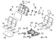 2013 Ford Transit Connect Seat Cover Diagram - BT1Z-1763804-KA