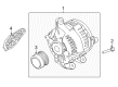 2014 Ford Police Interceptor Sedan Alternator Diagram - G2GZ-10346-J