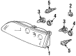 1997 Mercury Grand Marquis Headlight Diagram - F5MY-13008-A