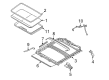 Lincoln MKZ Sunroof Diagram - 9E5Z-54500A18-A