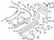 2022 Ford Transit-350 HD Bumper Diagram - LK4Z-17C829-FA