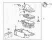 2002 Ford Excursion Air Filter Box Diagram - 2C3Z-9600-AA