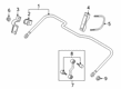 Ford F-250 Super Duty Sway Bar Link Diagram - HC3Z-5K484-D