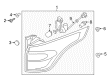 2018 Ford Escape Tail Light Diagram - GJ5Z-13404-G