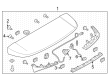 Lincoln Spoiler Diagram - LC5Z-7844210-AA