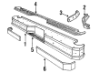 Ford F-350 Bumper Diagram - E7TZ-17906-D