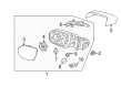 2021 Ford Expedition Car Mirror Diagram - LL1Z-17682-AA