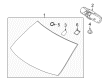 Lincoln MKT Windshield Diagram - AE9Z-7403100-B