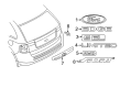 Ford Edge Emblem Diagram - 7T4Z-7842528-A