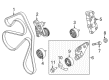 2016 Ford Explorer Timing Belt Idler Pulley Diagram - DS7Z-8678-A