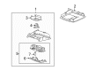 2009 Ford Flex Dome Light Diagram - 8A8Z-13783-A