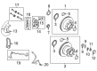 Ford E-150 Brake Backing Plate Diagram - 8C2Z-2K004-A