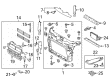 2017 Ford Explorer Radiator Support Diagram - FB5Z-16138-B