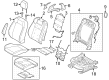 2024 Ford Mustang Seat Cushion Diagram - PR3Z-63632A22-D