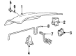 1994 Lincoln Mark VIII Door Hinge Diagram - F3LY6342700A