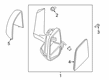 2023 Ford Transit Connect Mirror Cover Diagram - DT1Z-17D743-CA