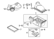 2017 Lincoln MKT Air Intake Coupling Diagram - DA8Z-9B659-A