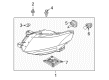 2017 Lincoln MKT Fog Light Bulb Diagram - AE9Z-13N021-A